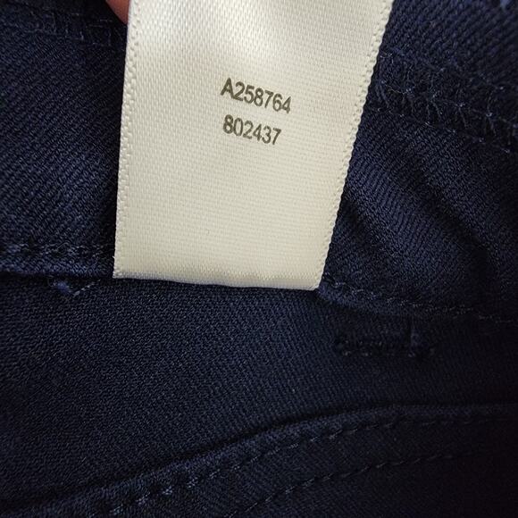 Isaac Mizrahi Live Womens Petite 24/7 Stretch Pants Size 10P Navy 5 Pocket Knit - Picture 9 of 9